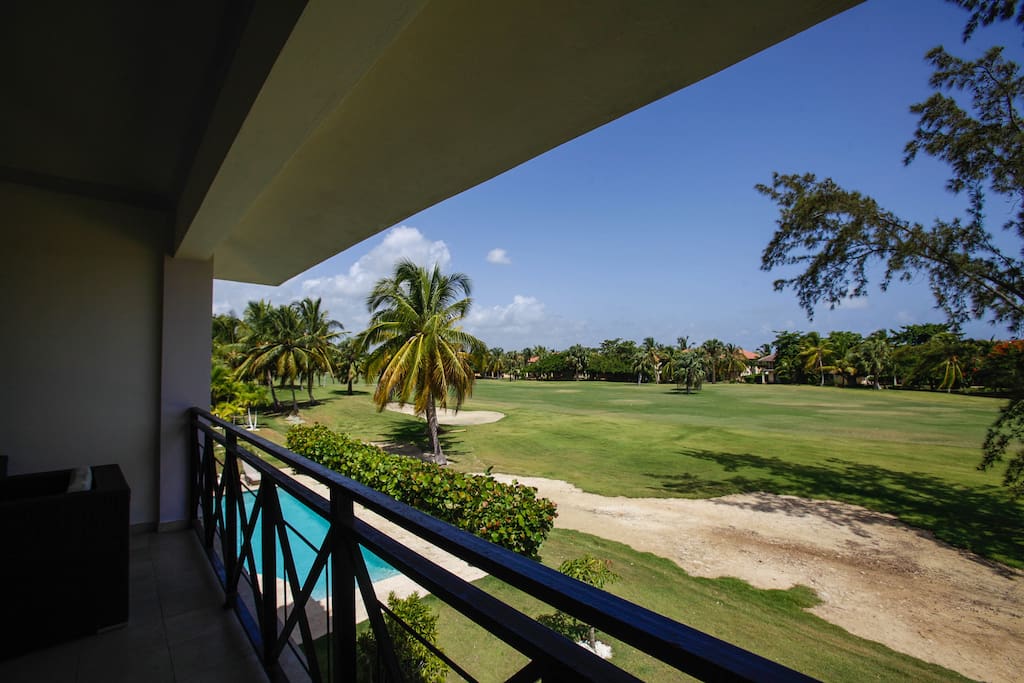Golf field view from the balcony: you are sure to like it the minute you'll see it with your eyes.