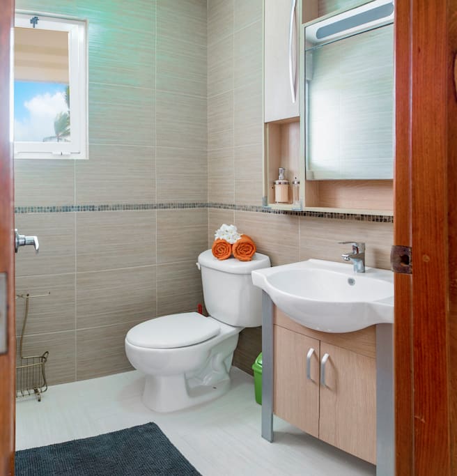 Bathroom with all necessities will make your stay comfortable.