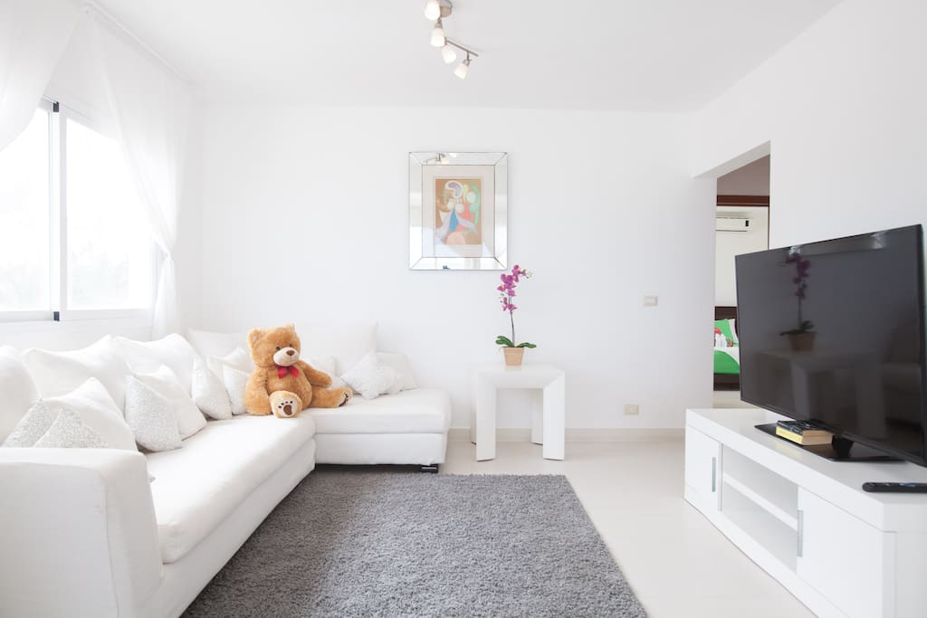 Airbnb Verified photo. A very bright and spacious living room sparks like a diamond. Visit this place booking online right now.