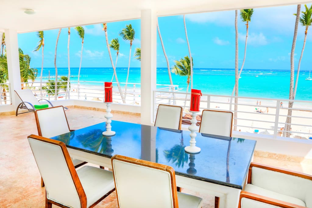 The most romantic, comfortable, spacious place to have a dinner or enjoy a fresh ocean breeze