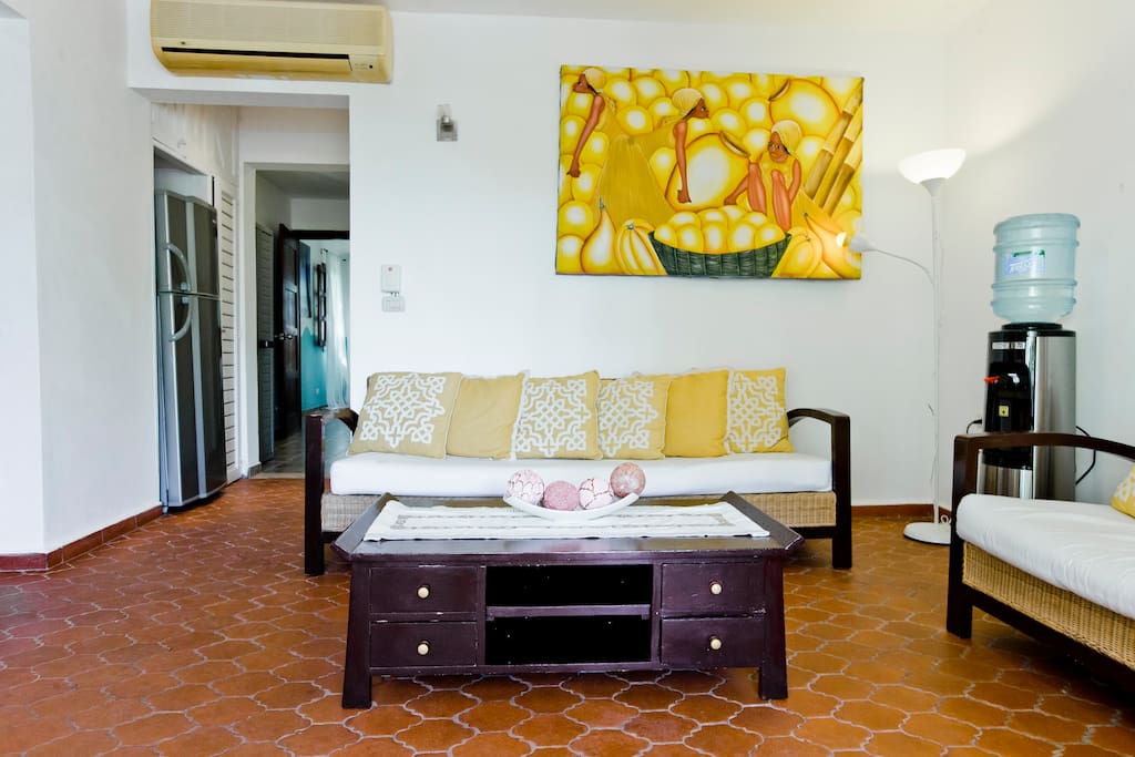 Lovely common area, airy and spacious. We can organize additional sleeping place here if you come with a big company. FREE WI-FI covers all the space.