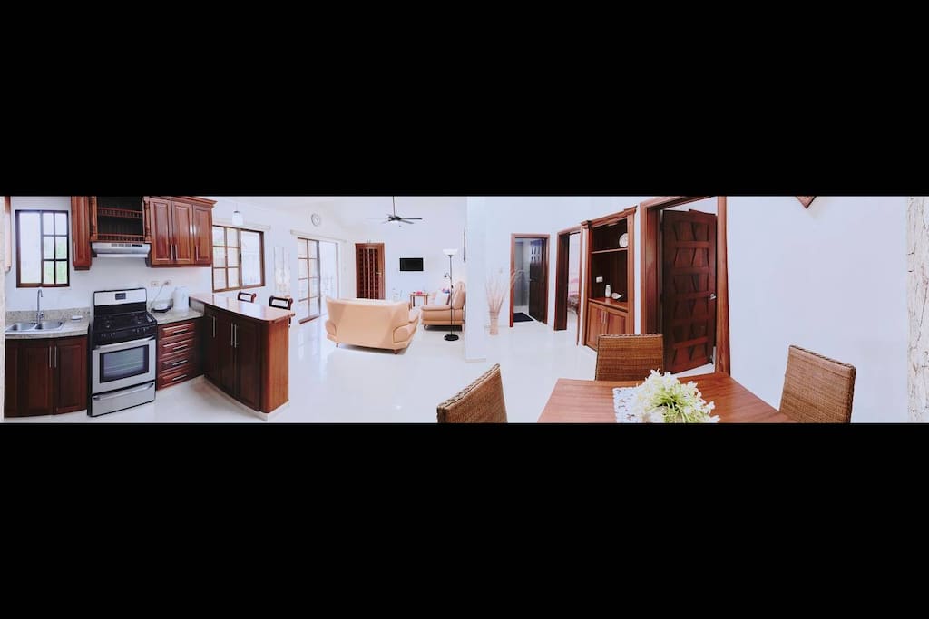 Very spacious common areas.