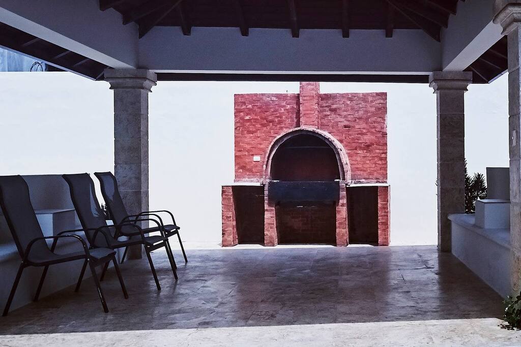 Here you can use the barbecue and have a good time with your family or friends.