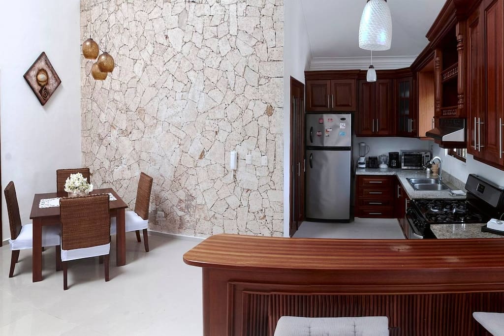 The kitchen is fully equipped. Cook and enjoy your favorite dishes.