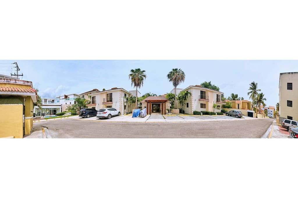 There is a parking lot for your car.