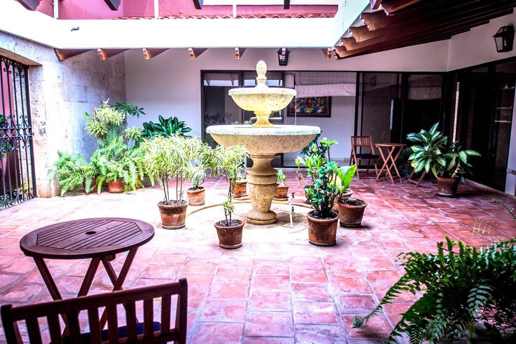 You will have a lovely patio with home plants. Very nice area to relax.