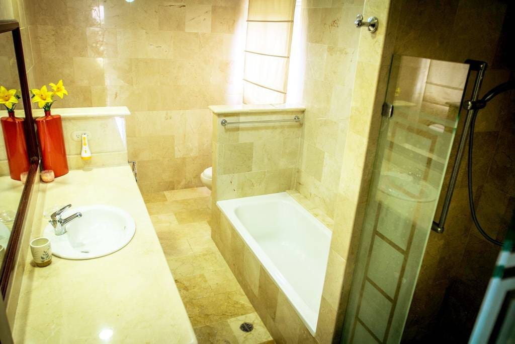 In the bathrooms you will find shower gel, shampoo and other essentials.