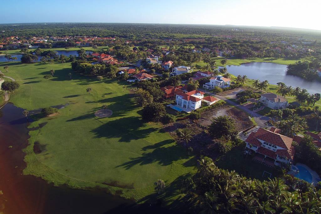 Aerial view of the area. Enjoy this private oasis at the center of all activities.