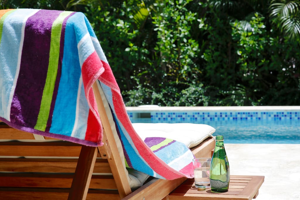 Relax and have fun by the pool.