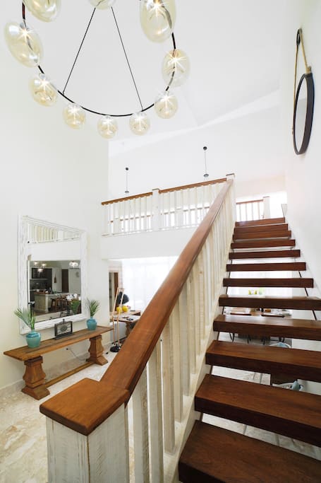 Spacious halls and rooms.