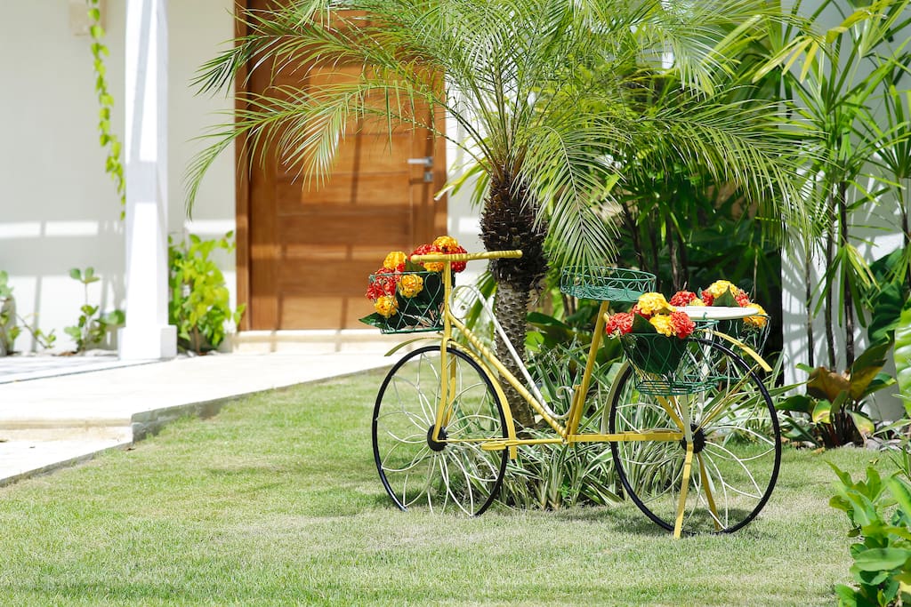 Beautiful country-style details attract anyone who passes by.