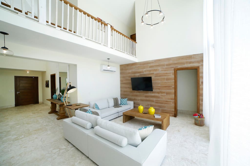 As you can see, the living room has plenty of natural light.