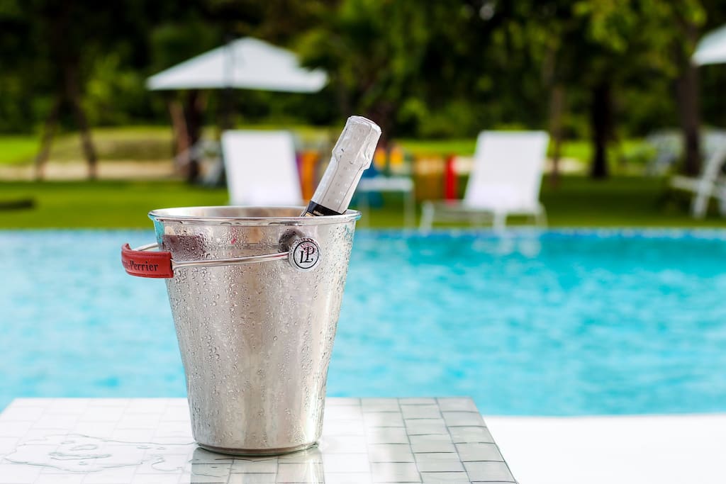 The swimming pool is the most attractive place for the lovers of relaxation and fun.