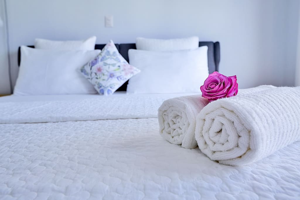 A set of high quality towels for each guest. Do not overload your luggage!