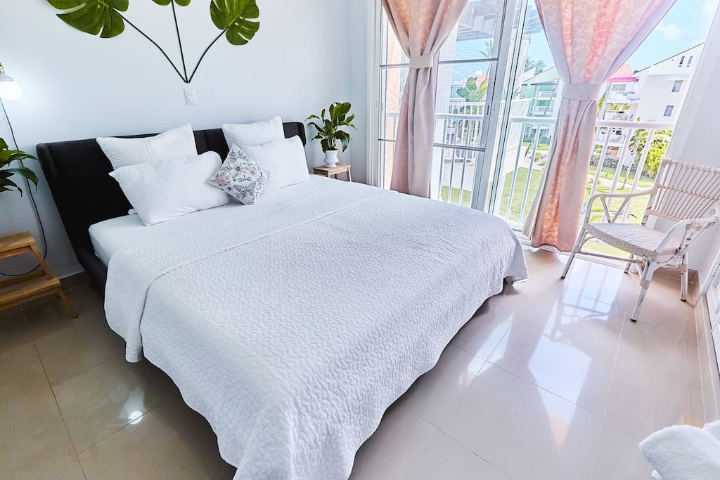 Wonderful clean and bright bedroom is prepared for your arrival.