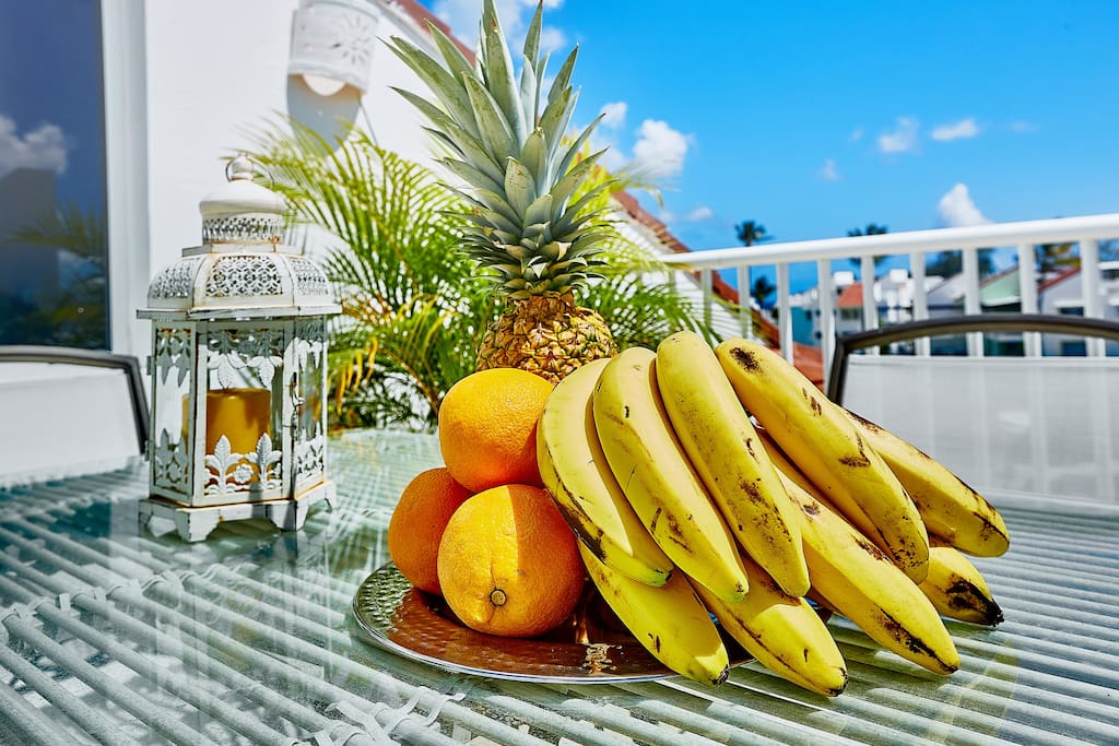 Fresh delicious tropical fruits will make your stay perfect.