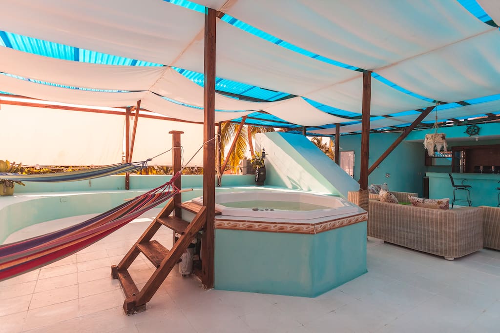 Enjoy your own roof-top spa.