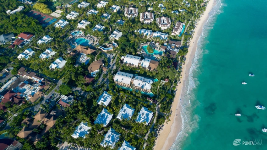 Aerial view of Punta Cana