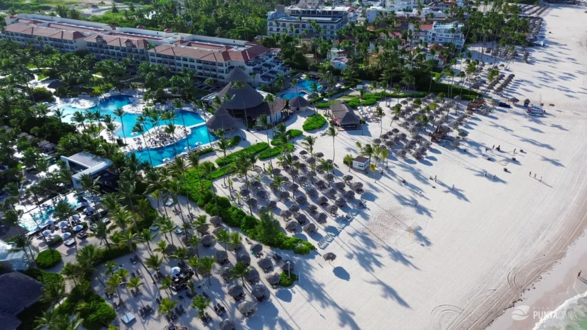 Aerial view of Punta Cana